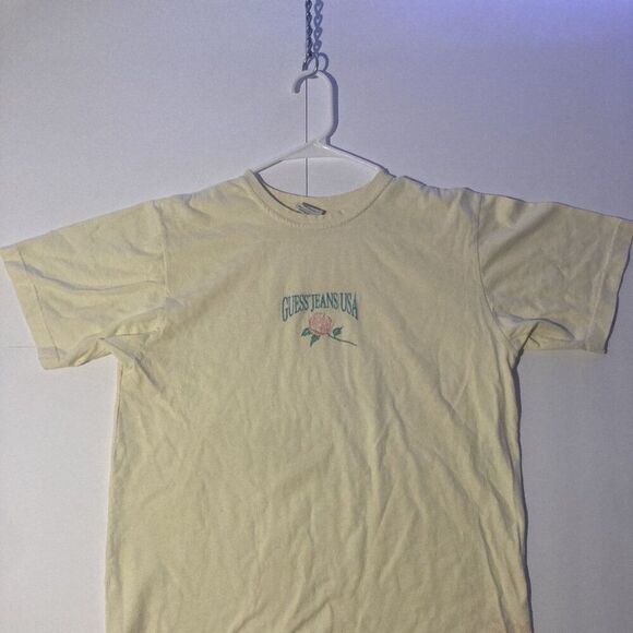 Vintage Guess Jeans USA embroidered Rose Tee - Picture 1 of 7